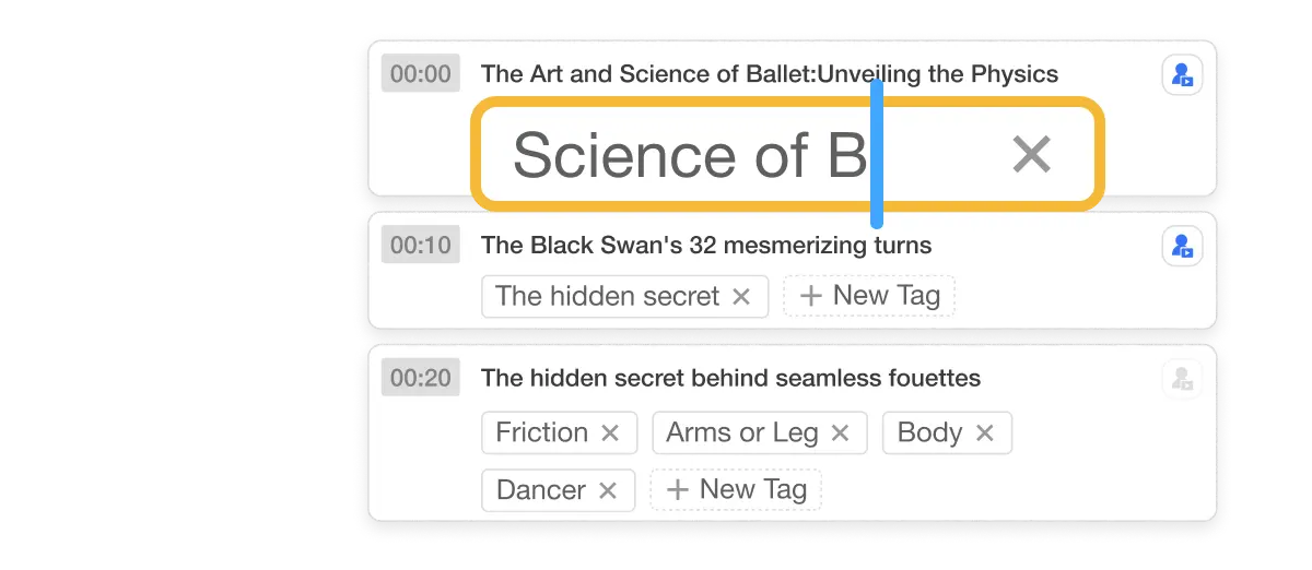 User Verification feature showing AI-generated tags within the Visla Private Stock platform for enhanced content accuracy and customization.